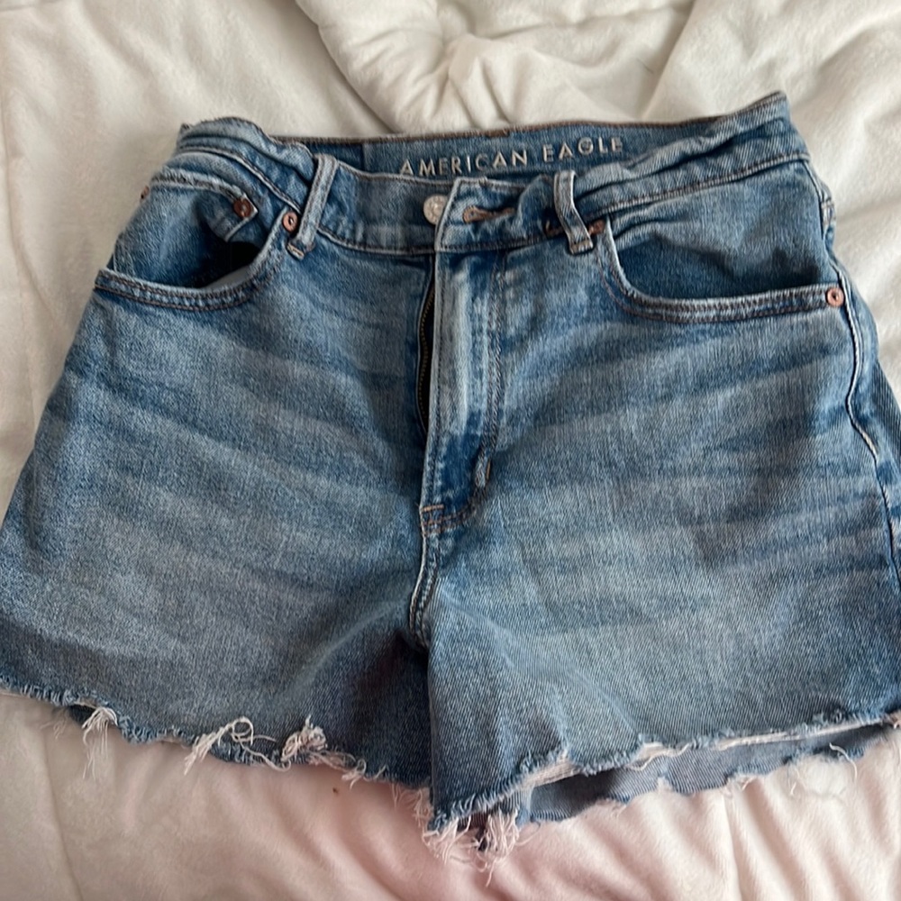 american eagle denim shorts